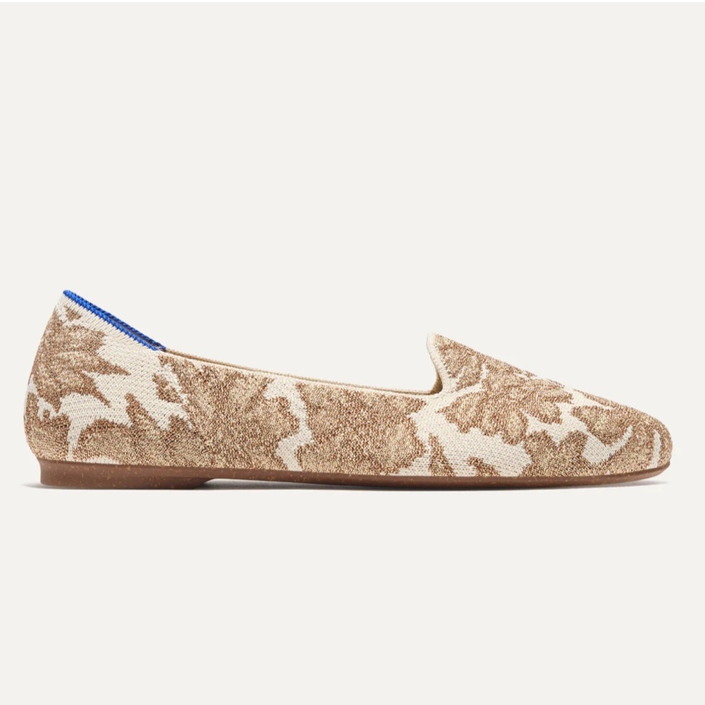 Rothy's lounge loafer in Gold Chantilly - Picture 8 of 10